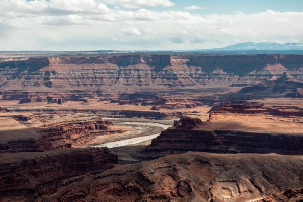 Colorado river winding through canyon near Dead Horse Point State Park