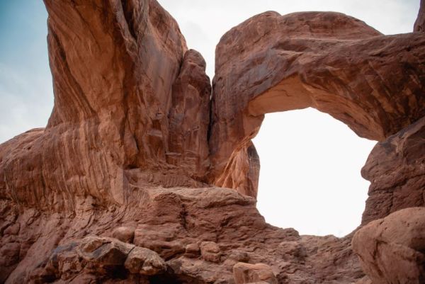 Double Arch in Arches National Park in Moab Utah