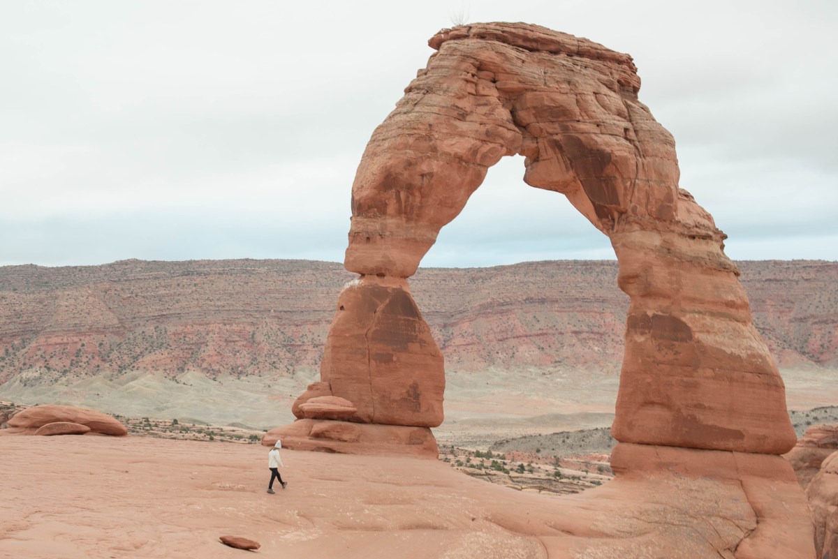 Arches National Park at Sunrise- Delicate Arch and Mesa Arch