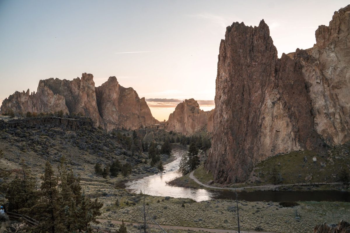 view down Smith Rock State Park