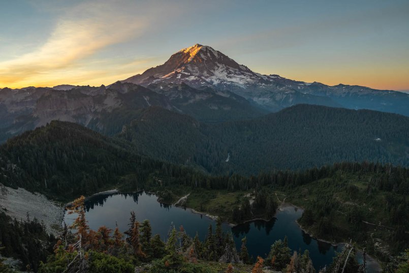 Eunice Lake viewed from Tolmie Peak