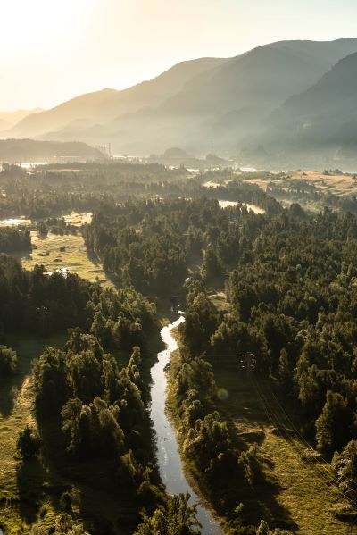 view of river in Columbia River Gorge