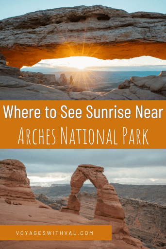 Best places to see sunrise near Arches National Park