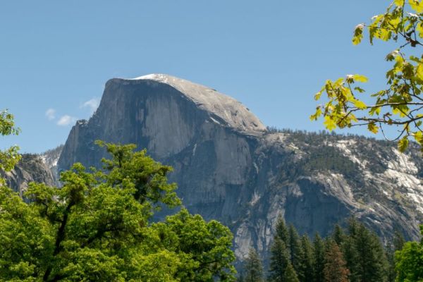 view of half dome in yosemite