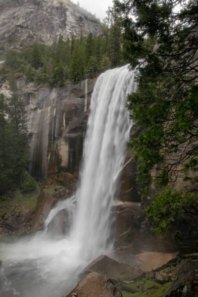 vernal falls in yosemite