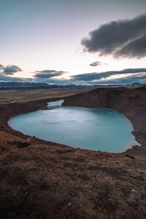 Viti Crater from the top of the trail