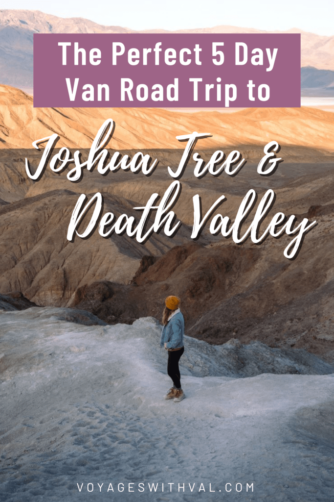 5 day campervan road trip to joshua tree and death valley