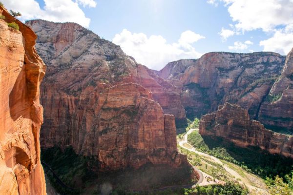 view from Scout's Landing, the best trail for one day in Zion