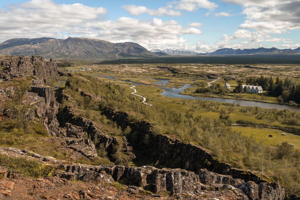 overlook from the Thingvellir National Park Visitor Center