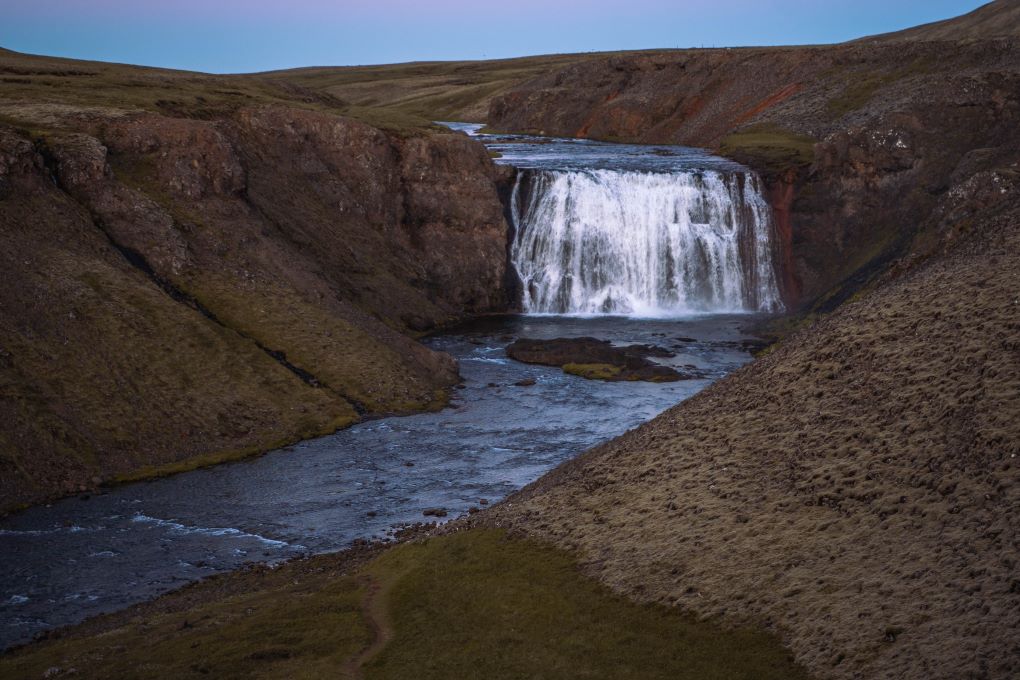 Thorufoss viewed from above