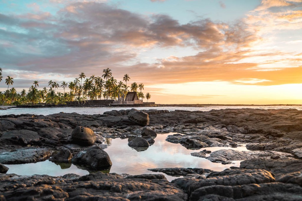 two step beach on the Big Island