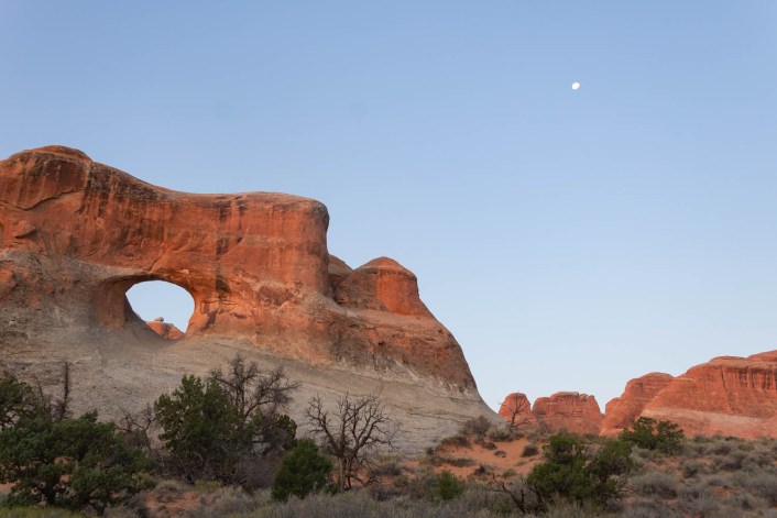 Red rock formations in Utah desert