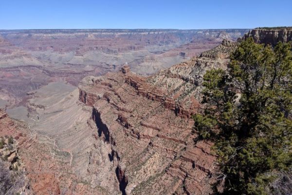 view from the Grand Canyon South Rim