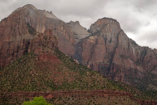 view from Watchman trail in Zion National Park