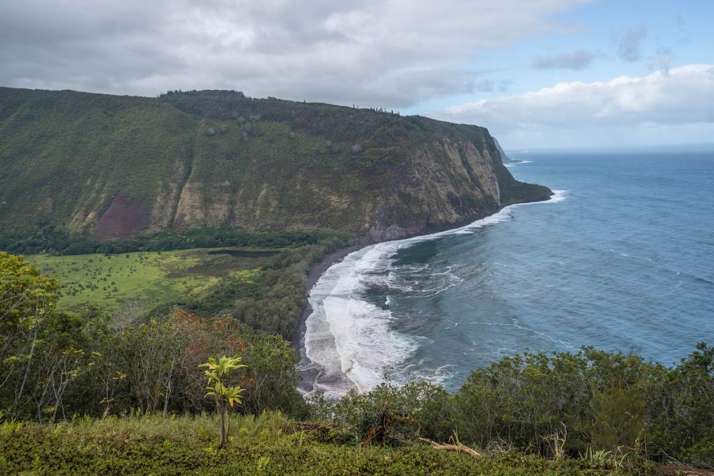 View of Waipi'o Valley from the overlook