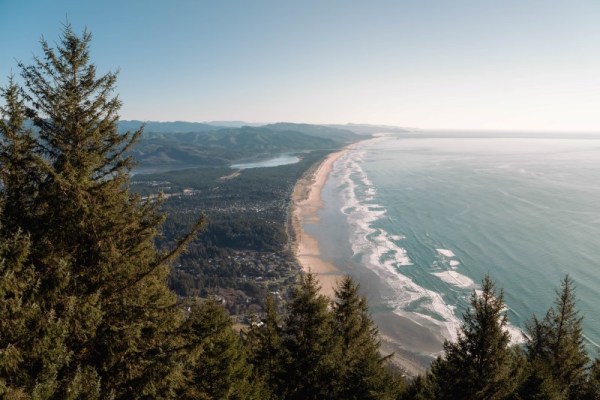 view from top of Neahkahnie mountain on Oregon coast