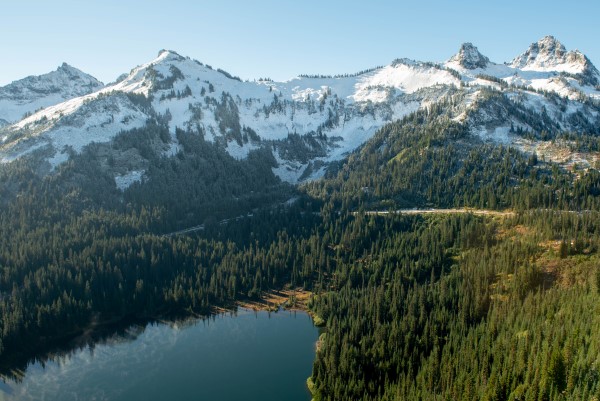 view from high lakes loop in Mount Rainier National Park