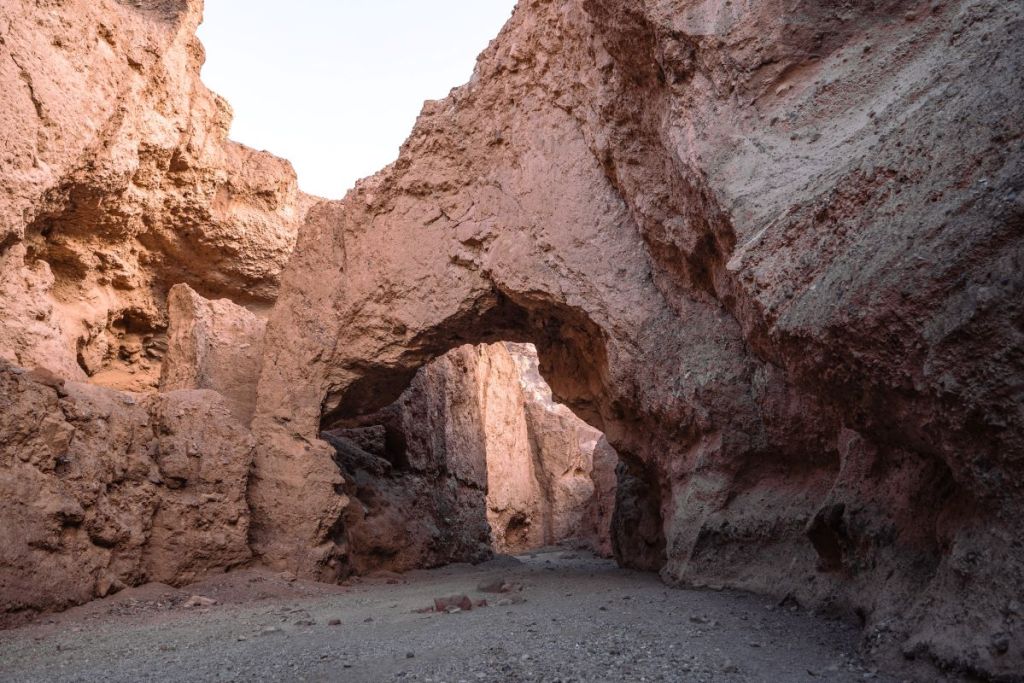 natural bridge formation in death valley 