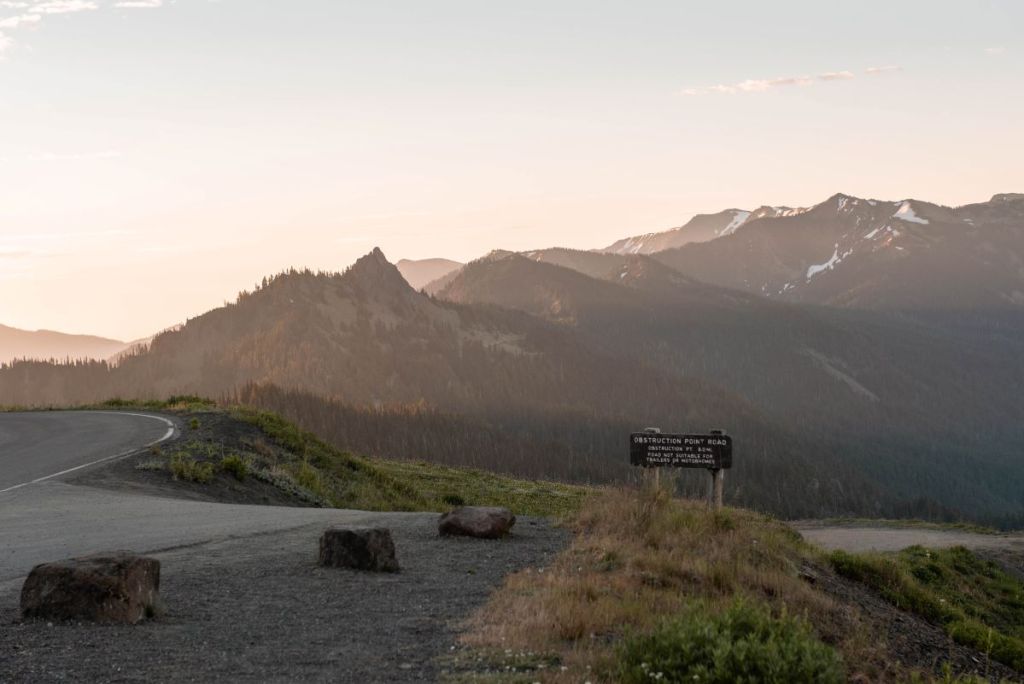 view from hurricane ridge of olympic national park