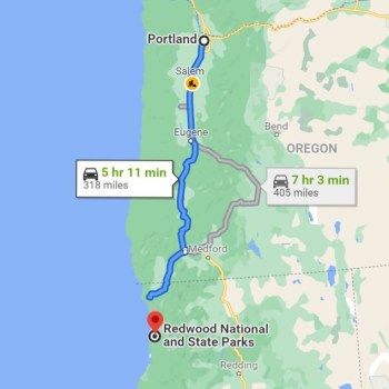 Portland to Redwoods