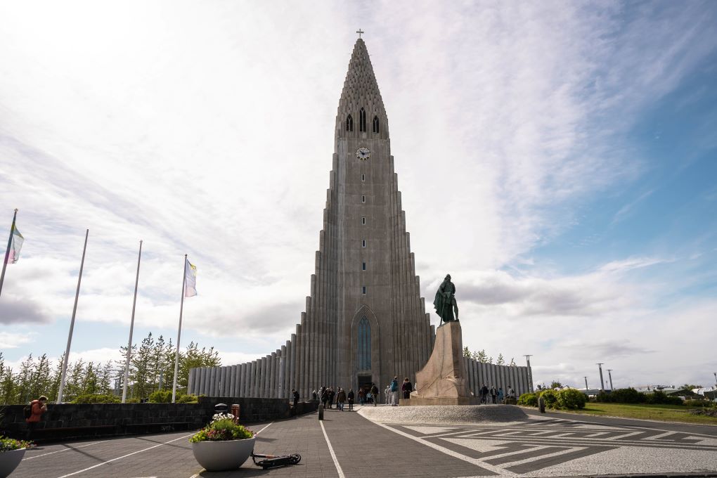 Hallgrímskirkja church in Reykjavik