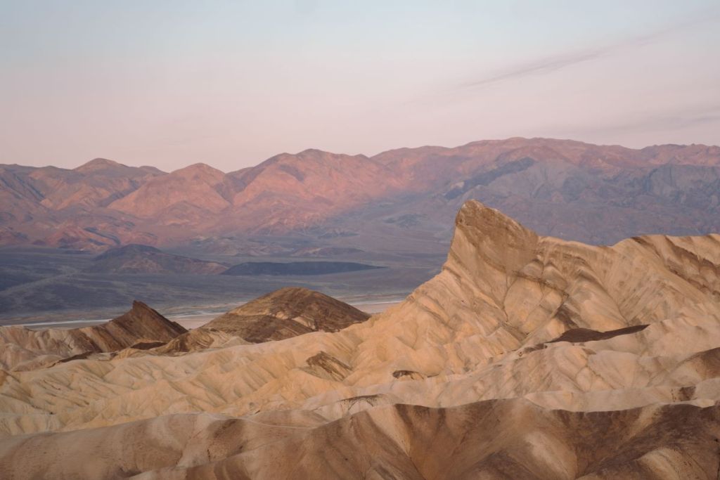 Zabriskie Point at sunrise